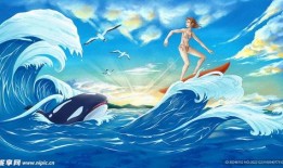 冲浪吃瓜少女小说,冲浪少女的奇幻漂流之旅